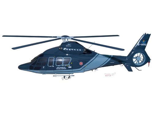 Airbus Eurocopter EC155 B1 Hong Kong Government Wood Desktop Helicopter Model - Picture 2 of 12