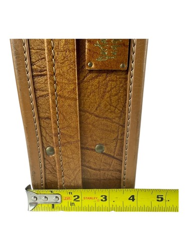 Vintage Hartmann Luggage - Leather Belt Snap Gold Pattern Lined Suitcase - Picture 18 of 18