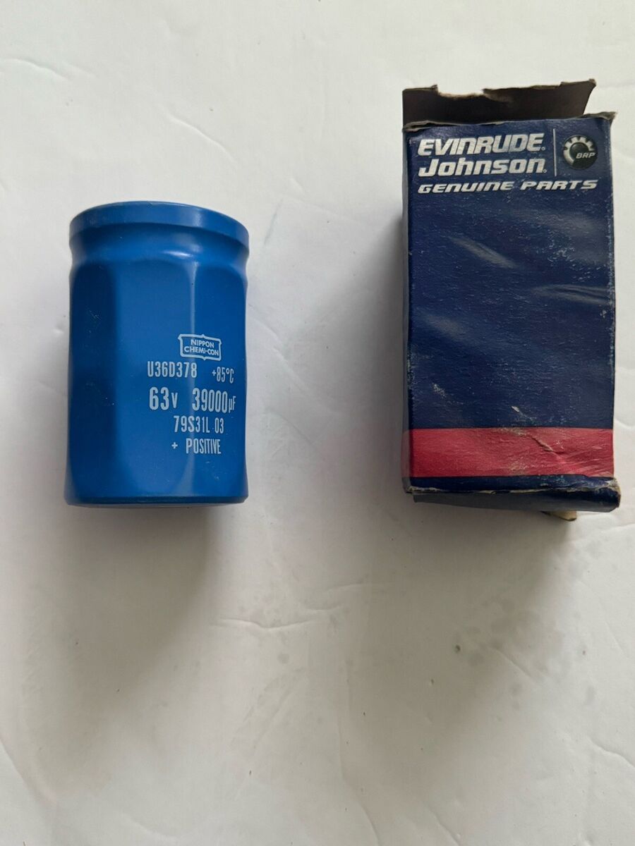 OEM BRP, Johnson Evinrude OMC New OEM Capacitor,39000 Uf OEM BRP, Johnson Evinrude OMC New OEM Capacitor,39000 Uf
