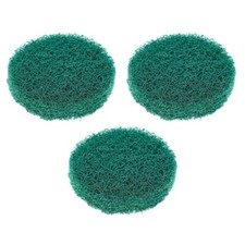 3 3" Coarse Cleaning Pads 240 Grit Scotch Brite Wheels Polishing Buffing