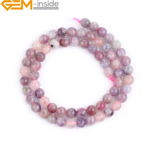 Mixed Color Natural Purple Tourmaline Gemstone Beads For Jewelry Making 15" GI - Picture 4 of 31