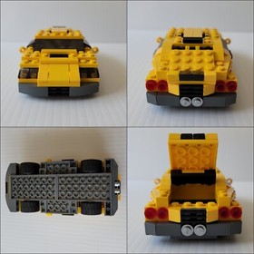 LEGO 4939 - Creator - Cool Cars - 3 in 1 - 100% Complete w/Instructions and Box.