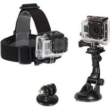GoPro Action Camera Accessory Kit by Sunpak head tripod mounts suction cup pouch