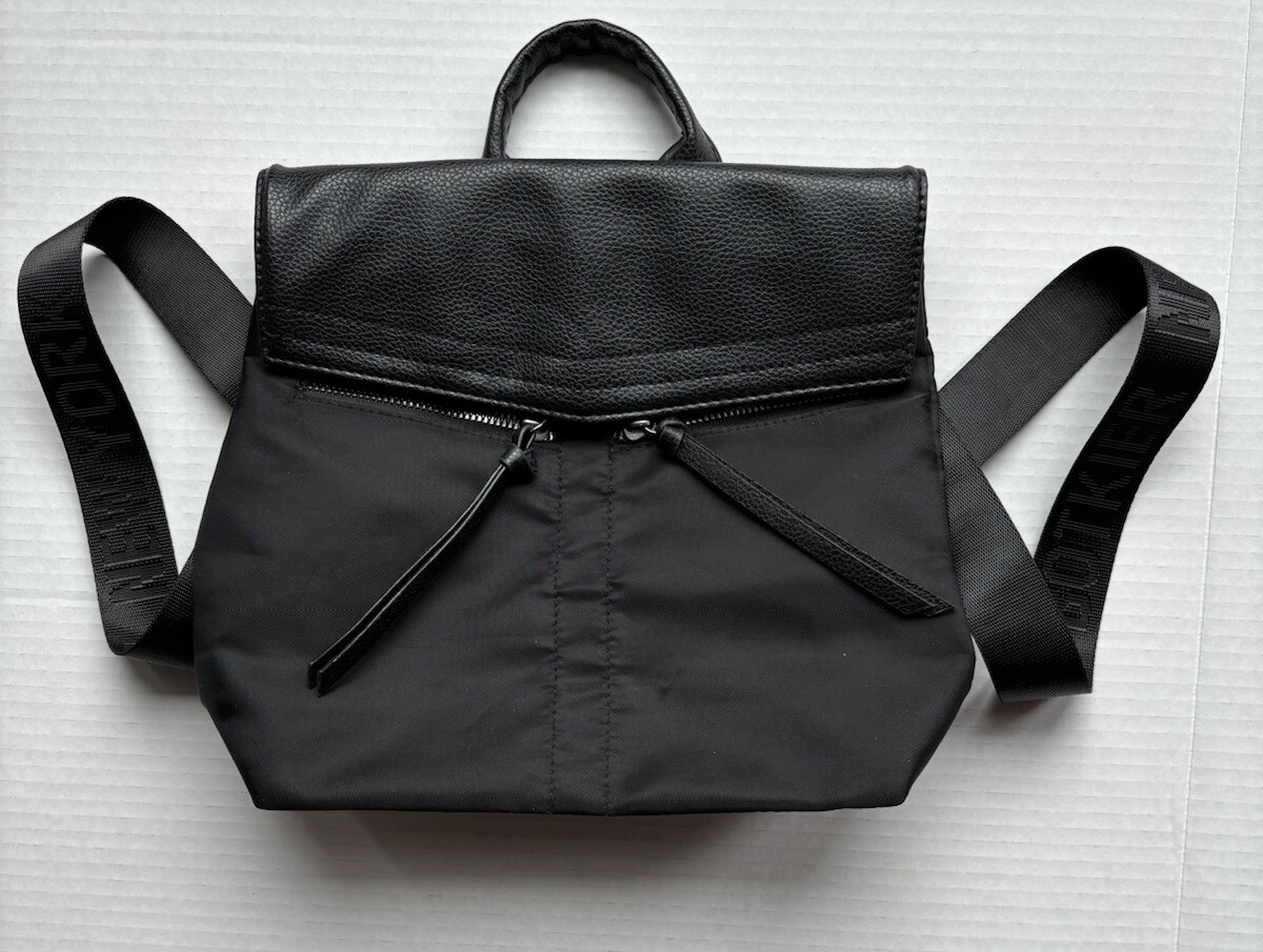 Botkier Trigger Mini Backpack Bag Black Polyester… - image 3