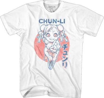 Street Fighter Capcom Video Game Chibi Chun Li No No No Men's T Shirt 