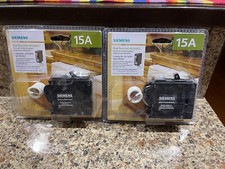 NEW 2x Siemens 15A Type QFGA2 Circuit Breaker Dual Function AFCI/GFCI- Q115DFP