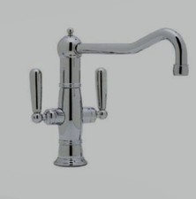 BLANCO TERRS DUBLE LEVER KITCHEN FAUCET, FINISH CHROME 157-139-CR