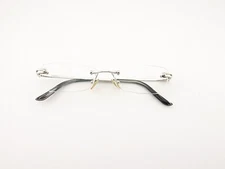 Fred Eyeglasses, Frames Only, Corail 002 Plat Diamond, ..-..-135, Metal, France