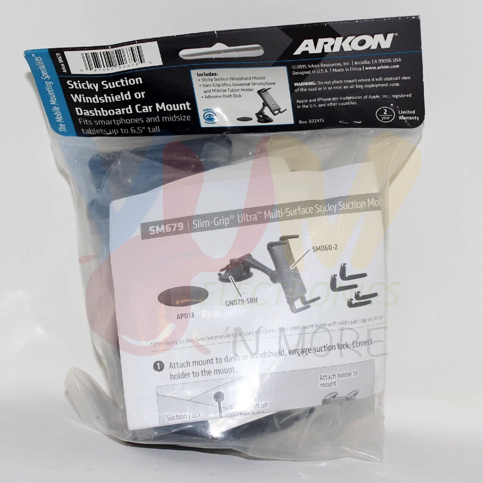 Windshield Dash Phone Car Mount Suction for Apple iPhone Note Galaxy S8 S9 S10 + - Image 3 of 3