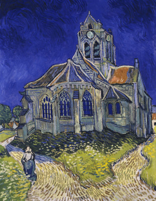 The Church At Auvers by Vincent Van Gogh 24/" x 32/" Oil Painting Reproduction