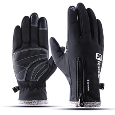 Mens Winter Gloves -10℉Windproof Waterproof Touch Screen Gloves for Outdoor Work