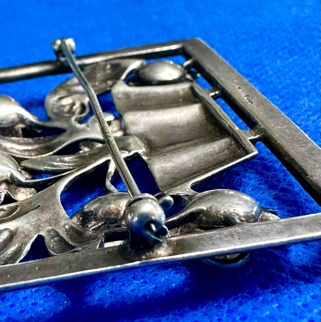 Unique Sterling Silver Rectangular Picture Framed… - image 7