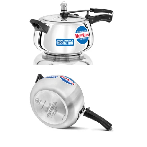 Hawkins Contura Stainless Steel 5 Ltr Pressure Cooker Induction