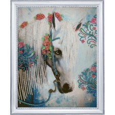 Bead Embroidery Kit Horse DIY Bead needlepoint Beadwork Beading