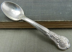 Vintage 925 Sterling Silver State Flower Collector Spoons RHODE ISLAND Violet