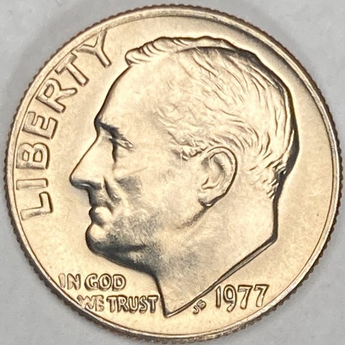 1977 (P) Gem BU Roosevelt Dime US Coin 9510