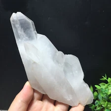 346g  Natural Clear White Quartz Crystal Cluster Rough Healing Specimen 44