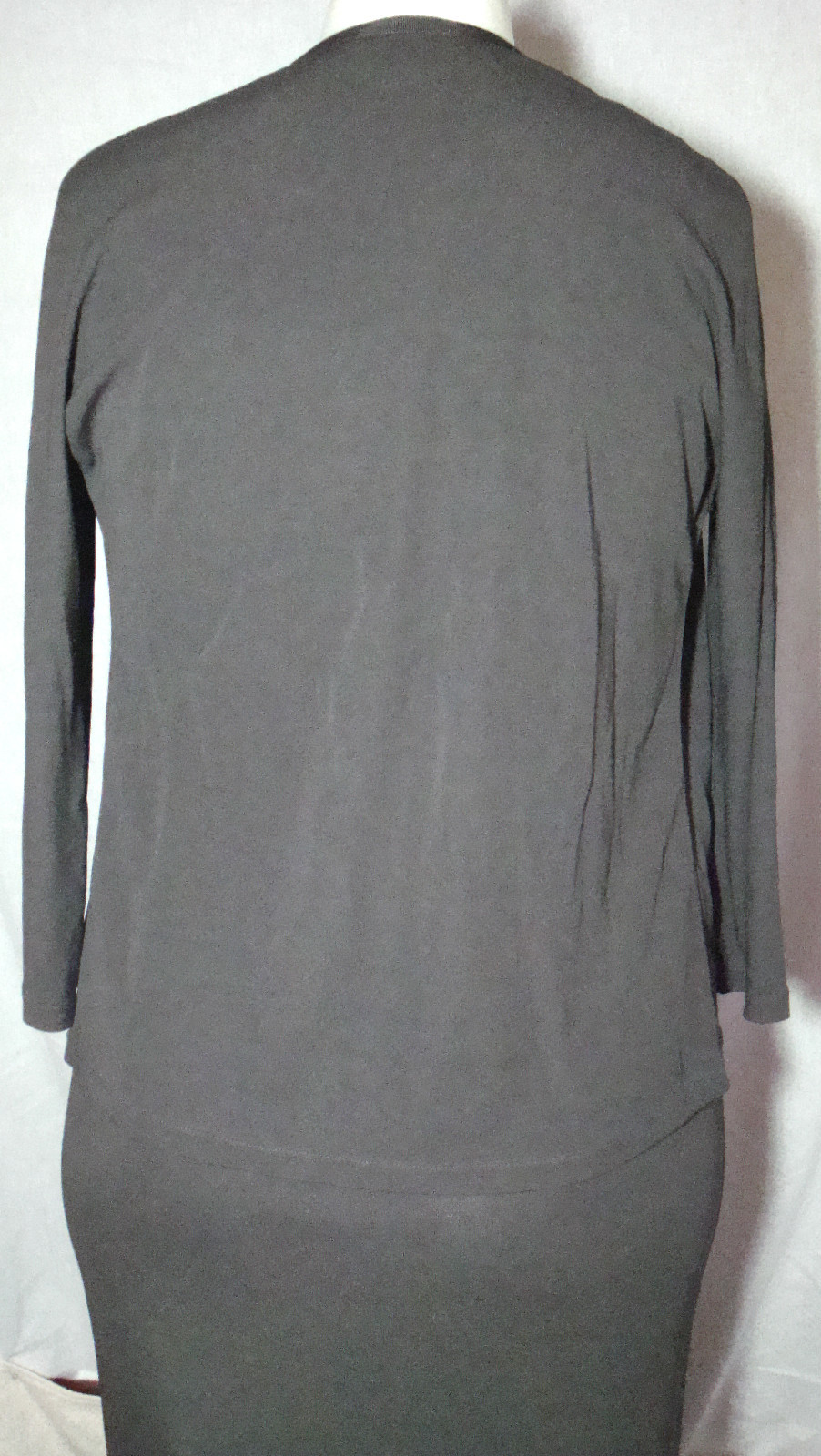 2 pc DKNY Essentials Solid Brown Rayon Sleeveless… - image 2