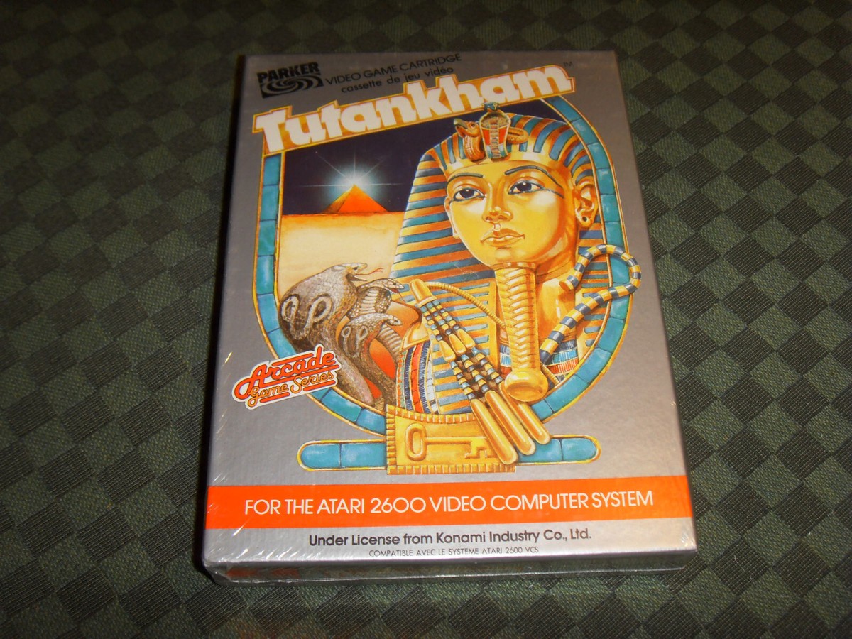 Jeu Vidéo TUTANKHAM (Parker) Pour Atari 2600 – Rare, En Boîte Vintage – État Bon