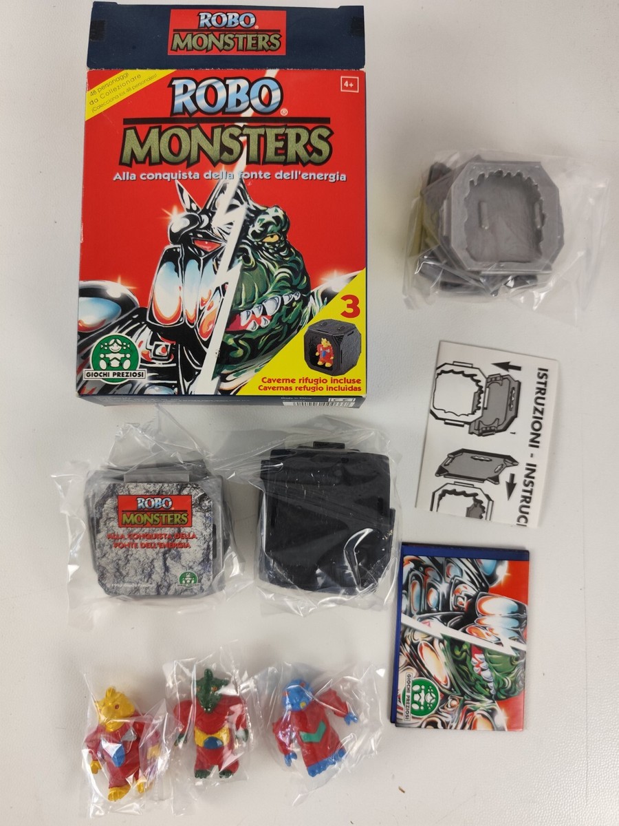 3X Packs Robo Robot Monsters With 3 Characters Giochi Preziosi New