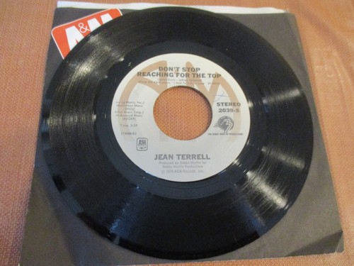 Rare N. Soul-Jean Terrell-Don't Stop Reaching For The Top-A&M 45/Str.VG-VG+/1978 - Picture 3 of 6
