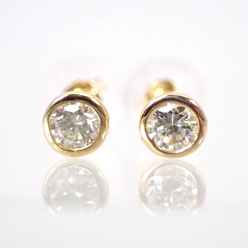 [New] K18YG Diamond Earrings 0.1ct, 0.1ct [i2-2]