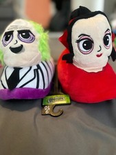 Beetlejuice Women's Slippers Sz 9-10 Beetlejuice Lydia Deetz NEW