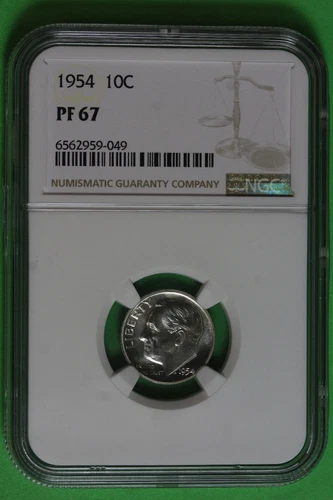 1954 Proof Roosevelt Dime NGC PF67 #B36477