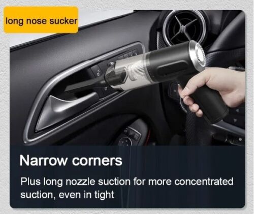Potente Auto Aspirapolvere Umido a Secco Cordless Forte Ventosa Palmare Pulizia - Foto 4 di 12