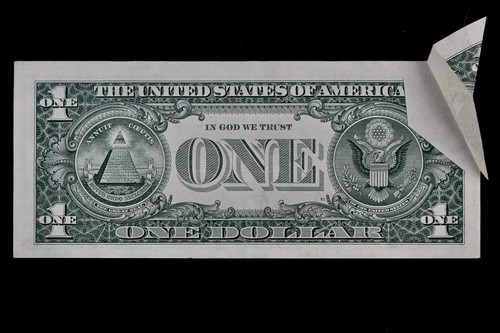 EXTERIOR MULTIPLE FOLD CUTTING ERROR $1 1993 FRN F38519469G High Grade - Picture 4 of 8