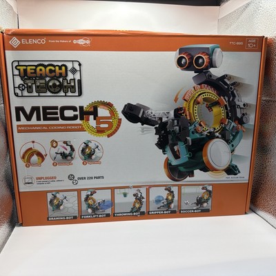 Elenco Teach Tech MECH 5 Mechanical Coding Robot  Brand New