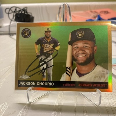 Topps Chrome platinum True Gold Jackson Chourio 45/50 Milwaukee Brewers #16
