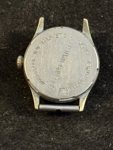 Helbros Military Style Wrist Watch, 17 J, Mvmt, Good Balance Needs Mainspring - Picture 2 of 5