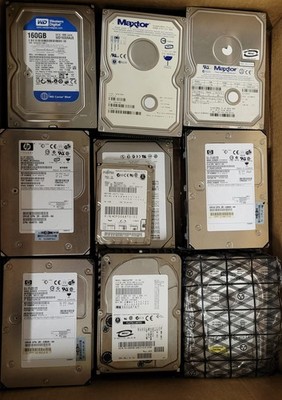 Lot of (15) Hard Drives - IDE, SATA, SCSI (Seagate, WD, HP, Samsung, Fujitsu)