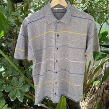 Vintage 90s YSL Yves Saint Laurent Button Up Shirt Striped S