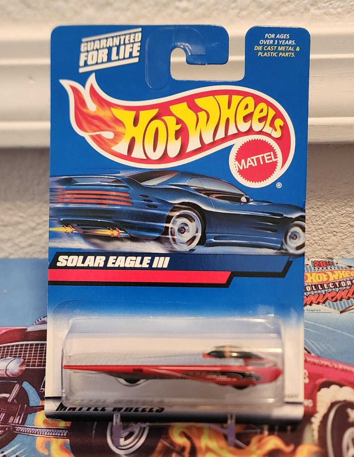 🔥HOT WHEELS Solar Eagle III Collector #176 2000 VINTAGE VERY HARD TO FIND COLOR