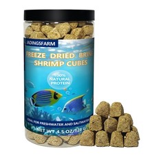 Freeze-Dried Brine Shrimp Cubes 4.5 OZ for Tropical Fish and Turtles