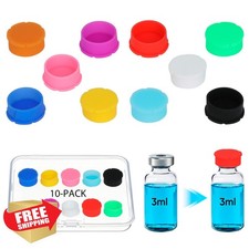 3ml Glass Vial Caps, Peptide Vial Caps, Reusable Vial Cap Covers Peptide and ...