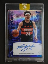 Corey Kispert 2025-26 Topps 3 Basketball Re Markable Auto Blue 12/15