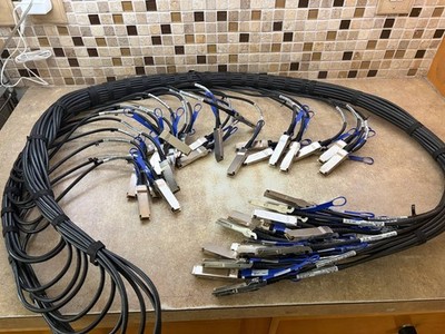 Lot of 24 Mellanox MC2206130-003 40Gb/s QSFP+ Cables