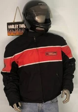 VTG 90s Riding Jacket 2XL Men With Armor, Removable Lining, FIRST RACING