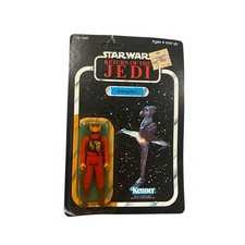 1983 Vintage Star Wars ROTJ B-Wing Pilot New Unpunch Figure Kenner 77 Back