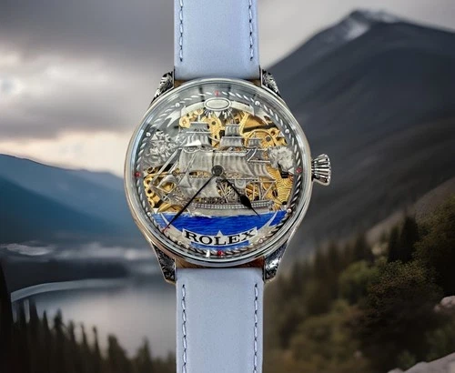 BEAUTIFUL VINTAGE ROLEX LEVER MOVEMENT IN A NEW QUALITY CASE, FULLY SERVICED.