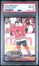 2025 Upper Deck Ud Canvas #C-119 Oliver Moore PSA 10