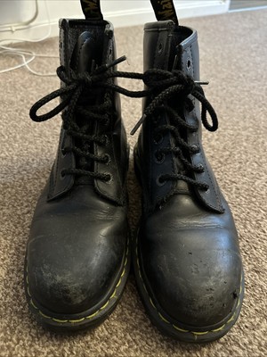 Dr Martens Industrial Steel Toe Cap Boots Black Size UK