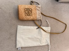 Loewe Paula Ibiza Anagram Raffia Square Bucket Bag Orca