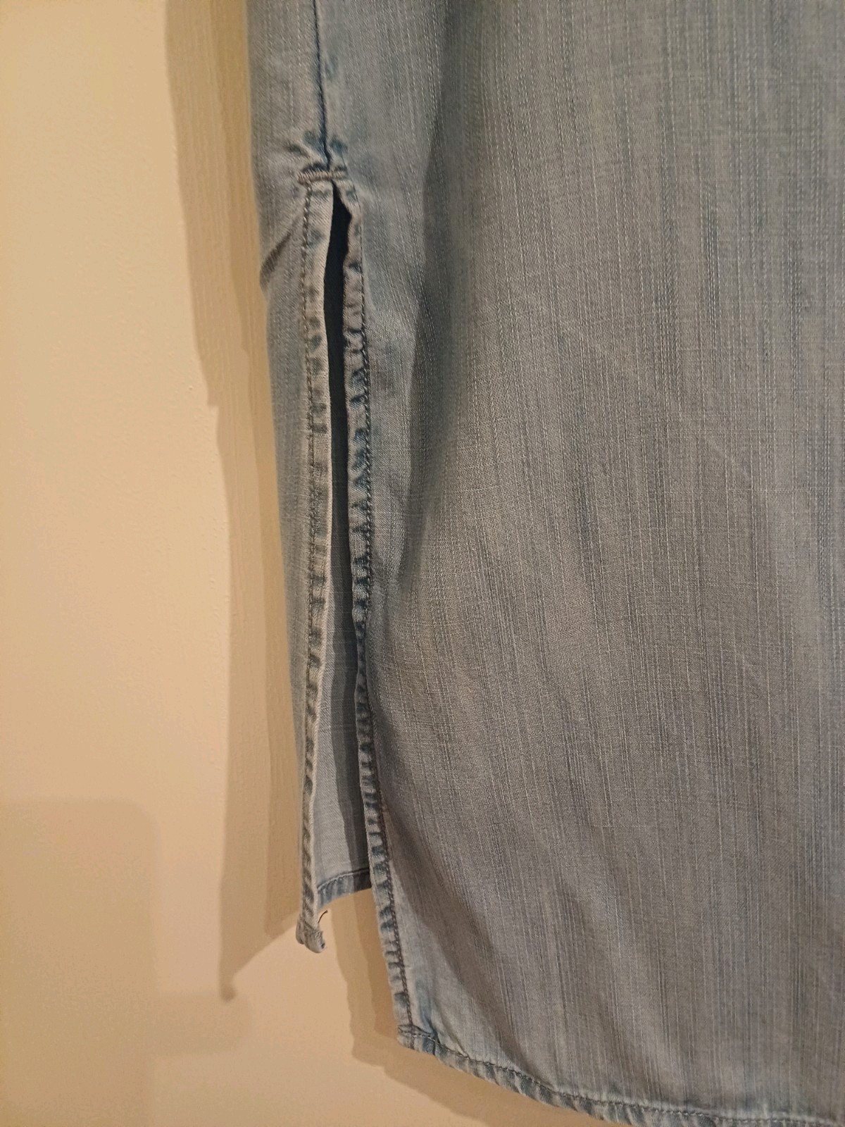 Ladies Matalan Size 10 Blue Sleeveless Button-Through Blouse image 5