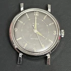 Vintage Timex Self Wind Water Proof Black Dial Watch 36mm Parts AS IS Germany