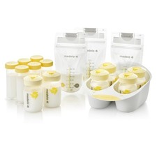 Breast Milk Storage Solution Set 50 Pieces Breastfeeding Supplies Organizer