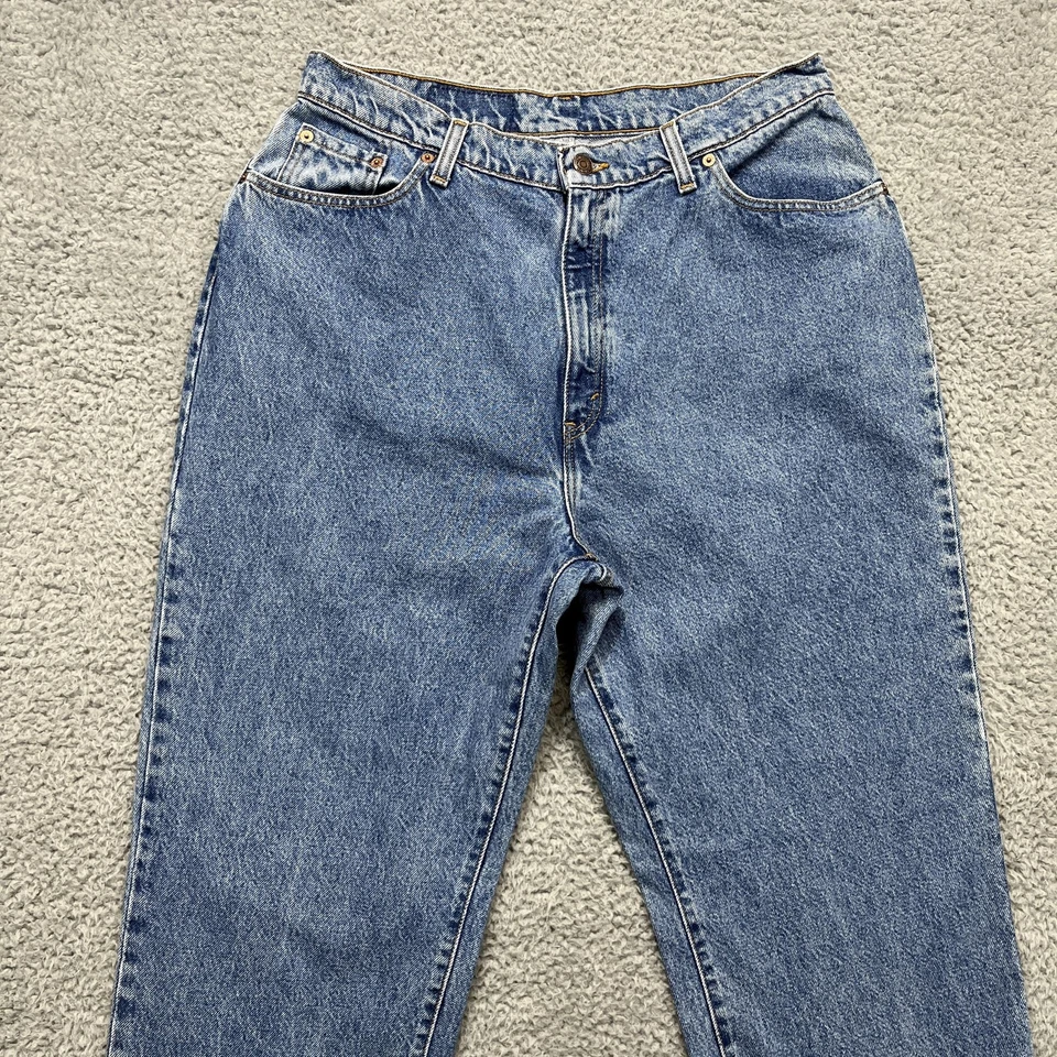 Vintage Levi's Jeans Womens 33W 33L High Rise Tapered Leg Denim Red Tab Mom 90s - Image 2 of 4